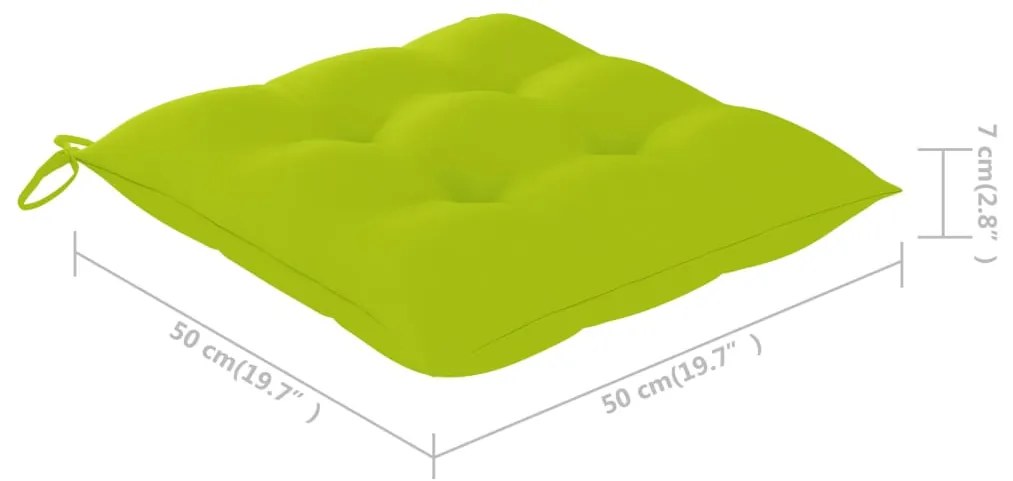 Cadeiras de jantar p/ jardim 4 pcs c/ almofadões acácia maciça