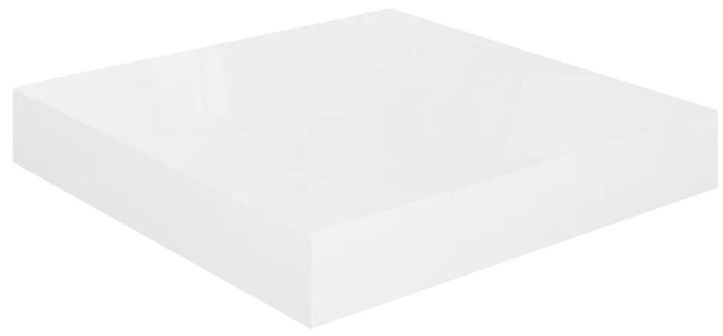 Prateleiras de parede suspensas 4 pcs 23x23,5x3,8cm MDF branco