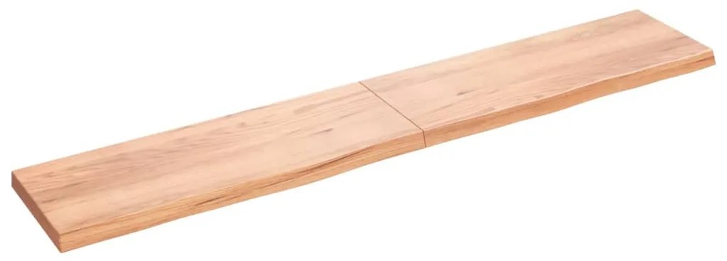 vidaXL Prateleira de parede 220x40x(2-6) cm carvalho tratado castanho