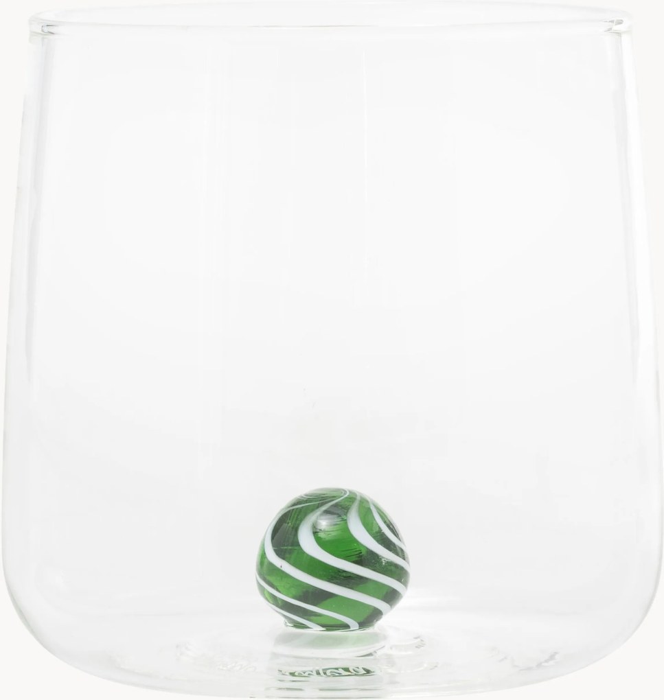 Copos em vidro de borossilicato artesanal Bilia Candy, conjunto de 4