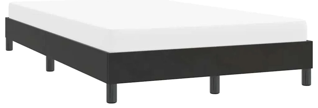 Estrutura de cama sem colchão 120x210 cm veludo preto