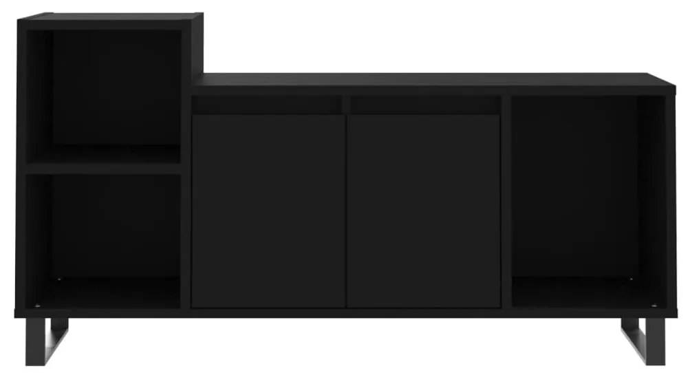 Móvel de TV 100x35x55 cm madeira processada preto