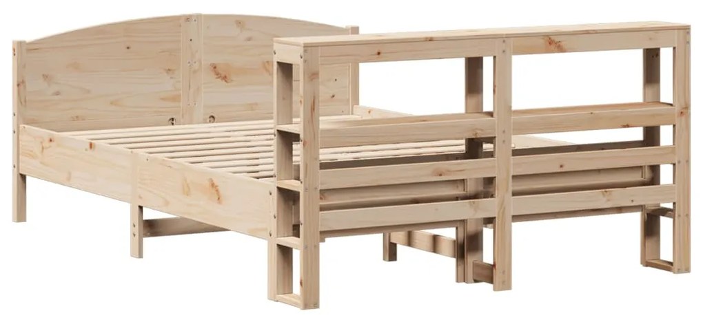 Cama sem colchão 120x190 cm madeira de pinho maciça