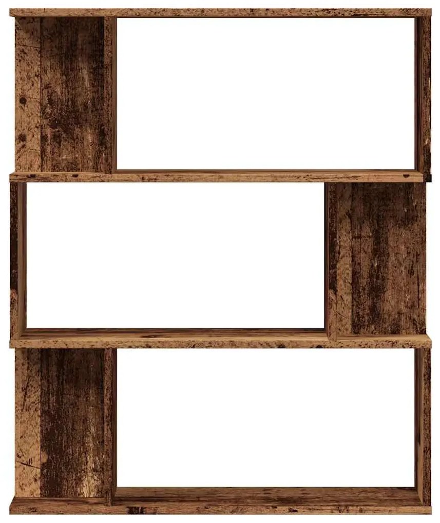 Armário de livros madeira velha 80x24x96 cm madeira trabalhada