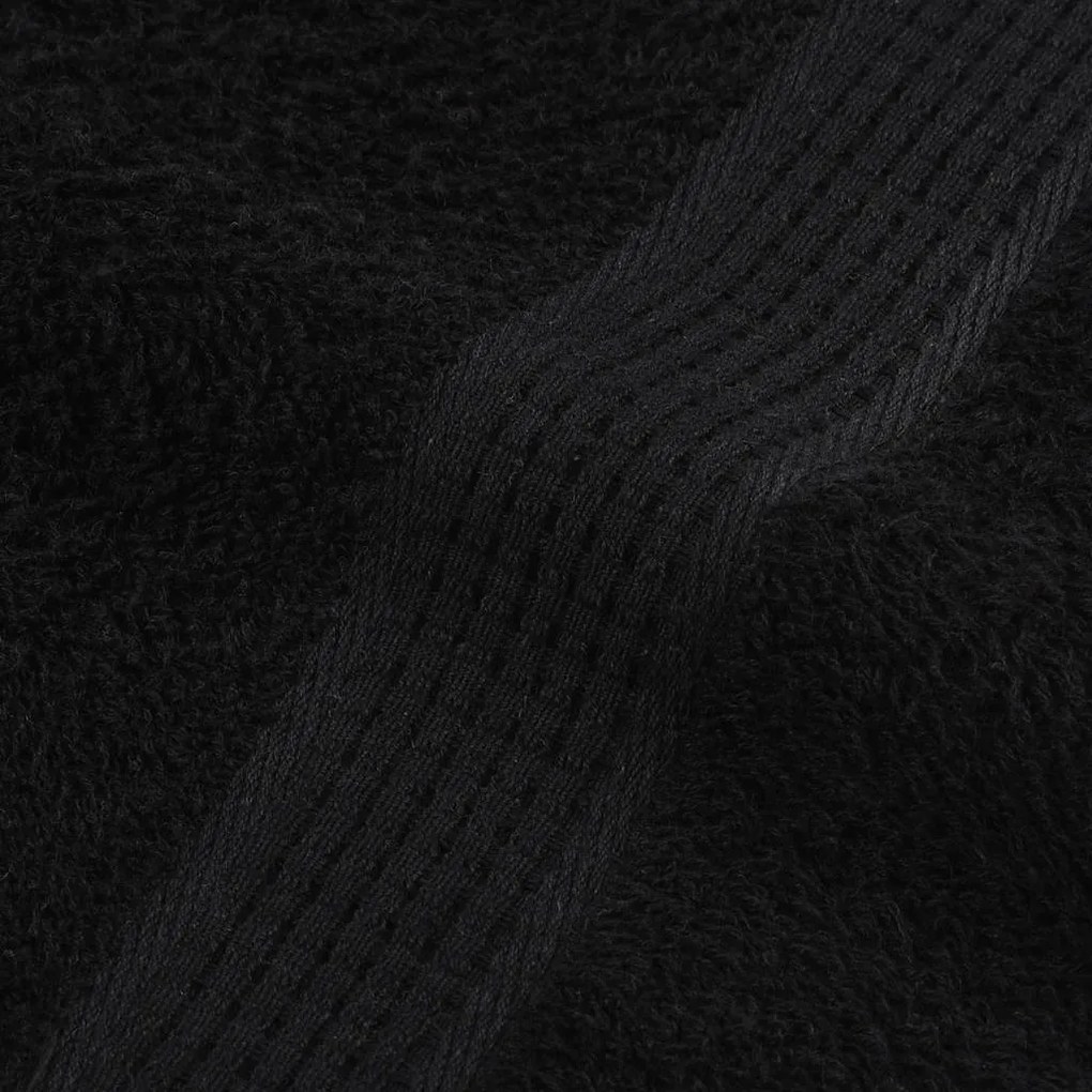 Toalhas de banho 10 pcs 70x140 cm 360 gsm 100% algodão preto