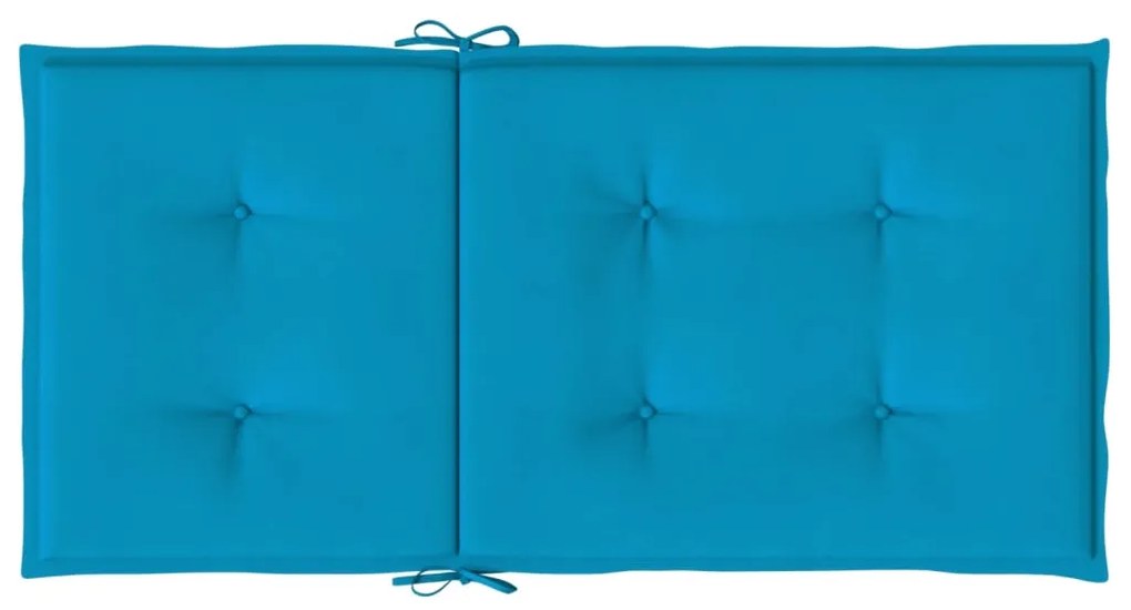 Almofadões lombares p/ cadeiras de jardim 2pcs oxford azul