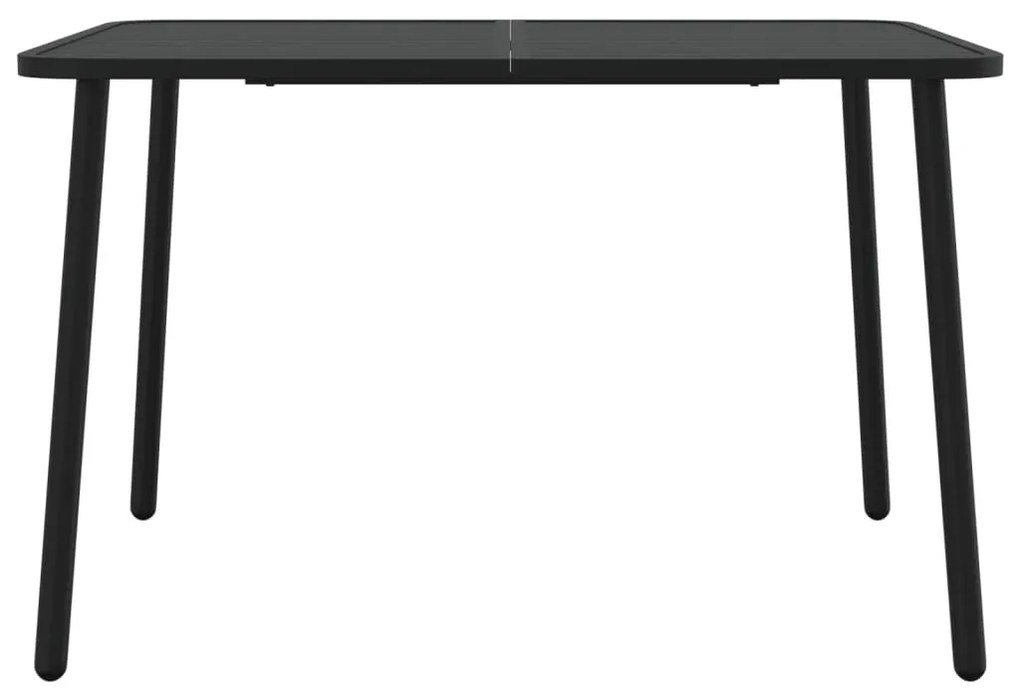 Mesa de jardim 110x80x71 cm aço antracite