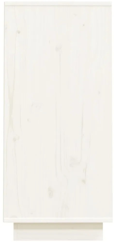 Armário consola 60x34x75 cm pinho maciço branco