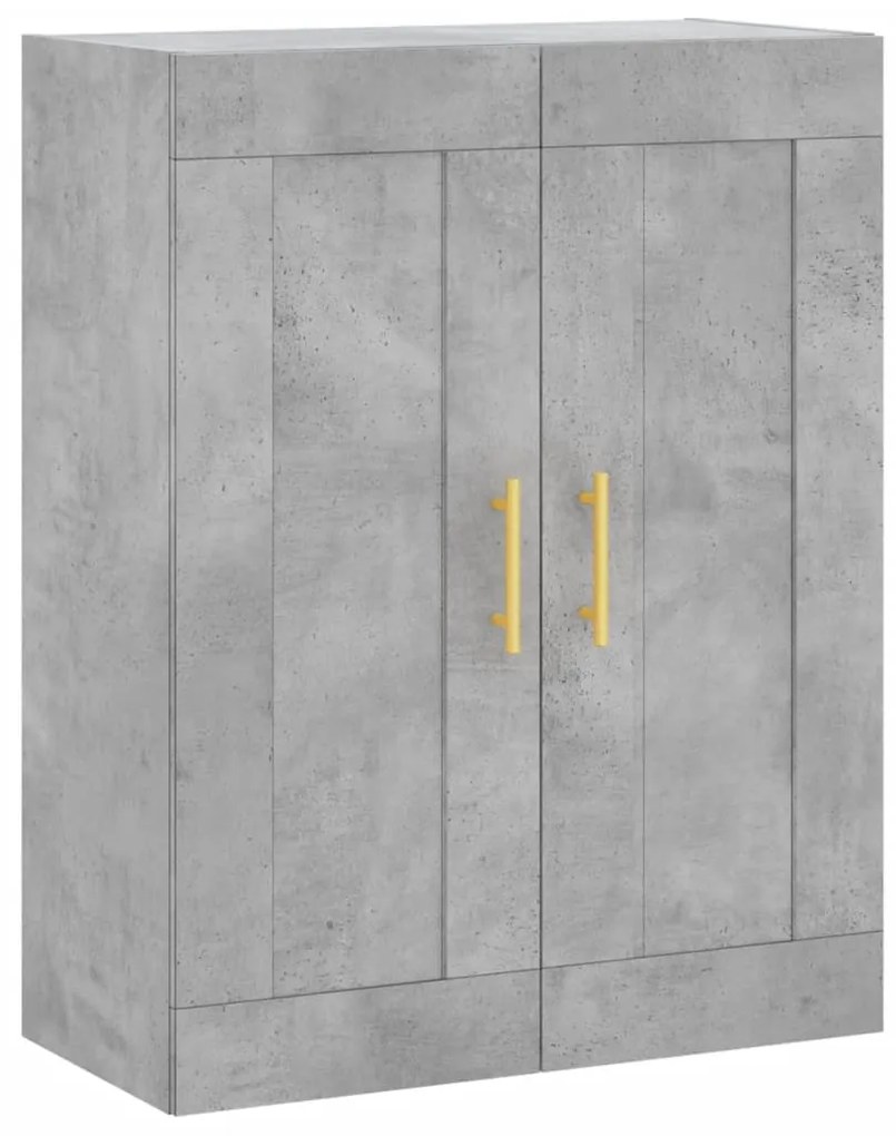 Armário alto 69,5x34x180 cm derivados de madeira cinza cimento