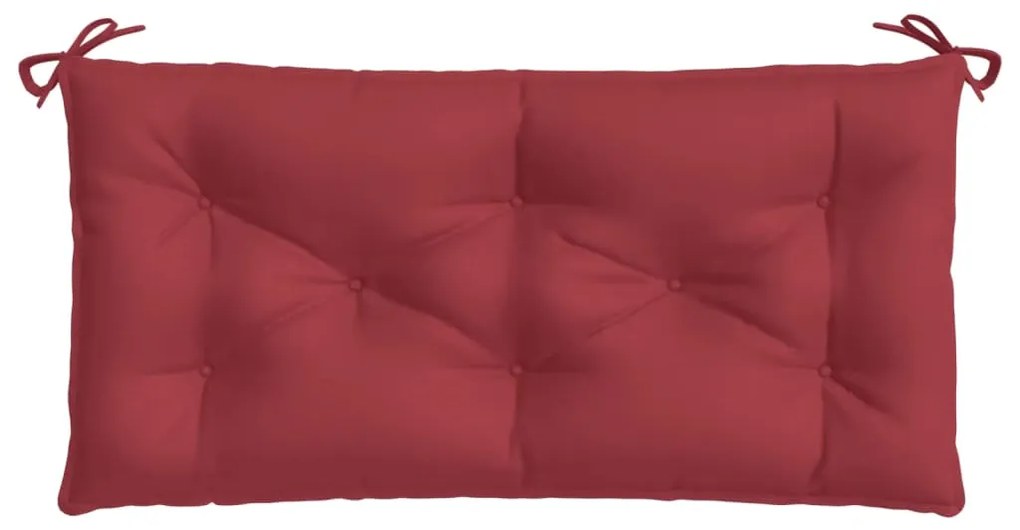 Almofadões banco jardim 2 pcs tecido oxford vermelho tinto