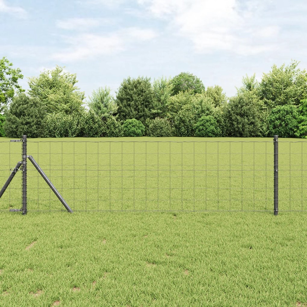 Cerca Euro Cinza 0.6x50 m Aço