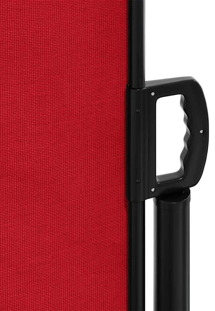 Toldo lateral retrátil 160x500 cm vermelho