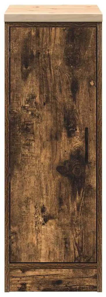 Armário de arrumação de garagem carvalho fumado 30x51x85 cm