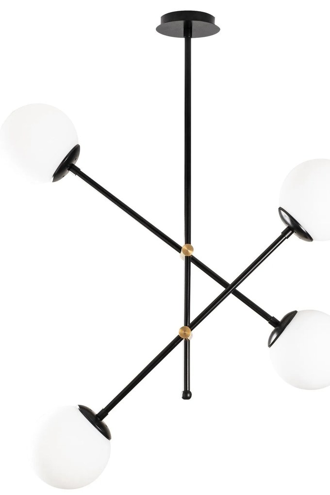 Candeeiro de Teto Best – Preto – 80 x 80 cm