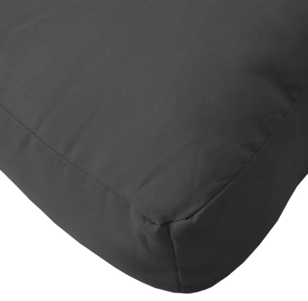 Almofadões para sofás de paletes 3 pcs tecido preto