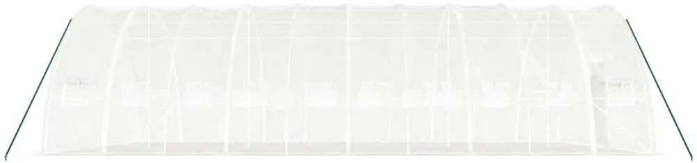 Estufa com estrutura de aço 60 m² 10x6x2,85 m branco