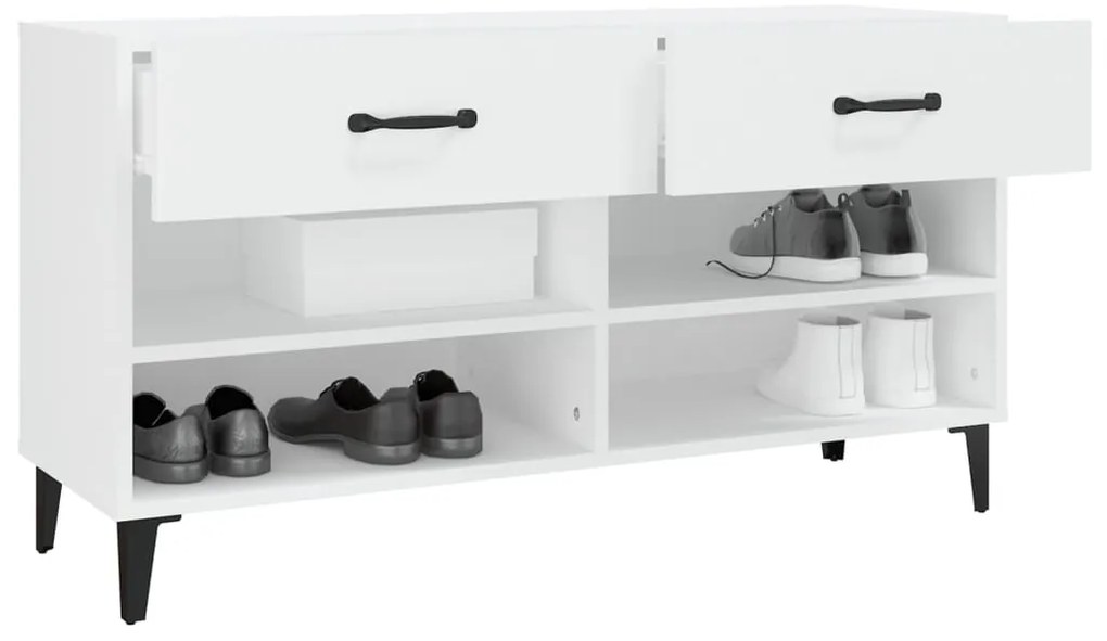 Sapateira 102x35x55 cm derivados de madeira branco