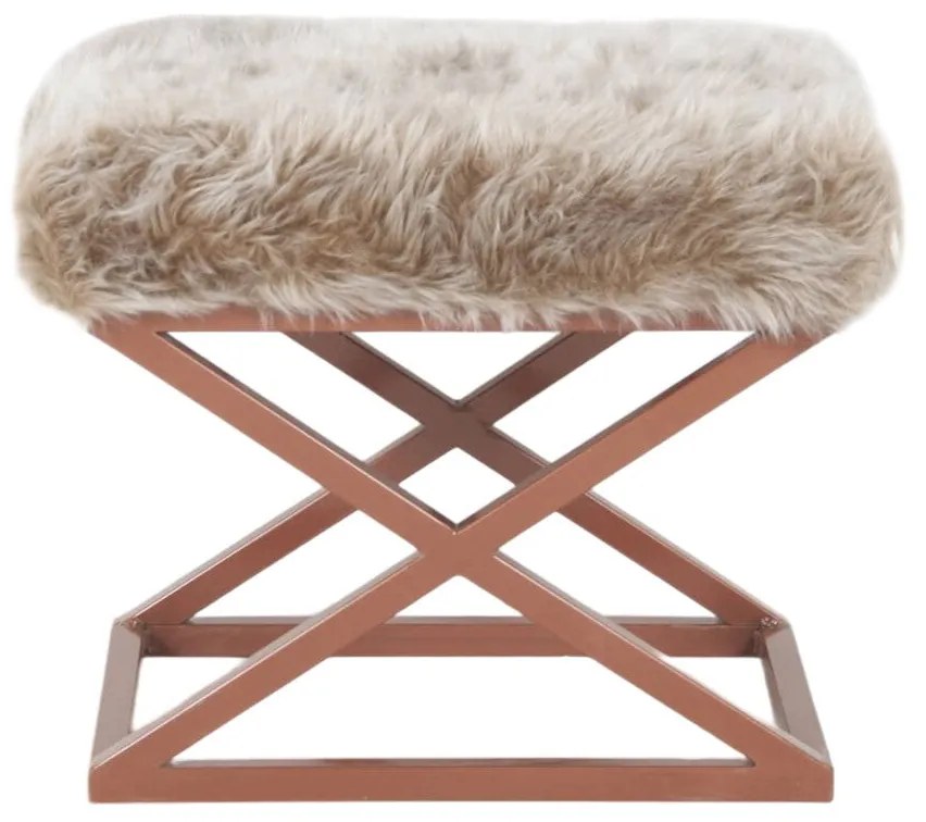 Pouffe Capraz – Copper – 50x42x40 cm