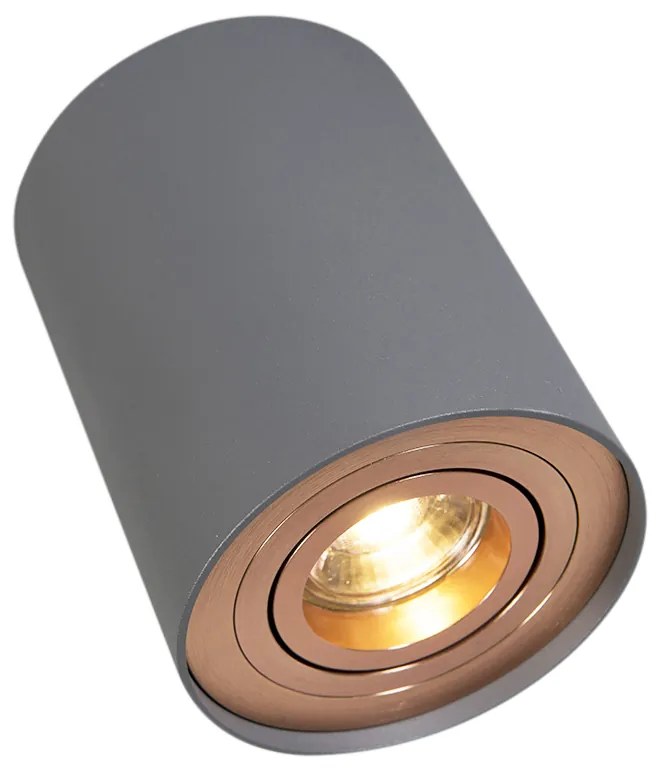 LED Foco inteligente cinzento com cobre incl. lâmpada GU10 WiFi - Rondoo Up Design