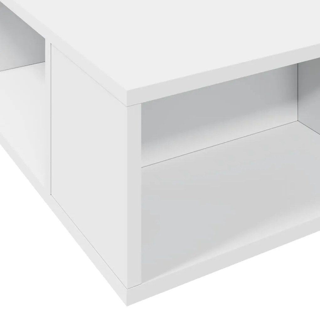 Estrutura de cama 75x190 cm derivados de madeira branco