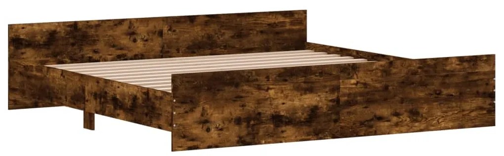 Estrutura de Cama Moona - 180x200 cm - Madeira Rustica - Design Modern