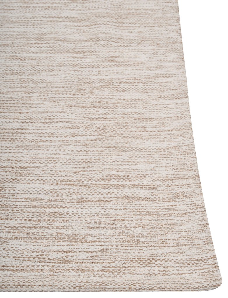 Tapete em algodão creme 200 x 300 cm DERINCE Beliani