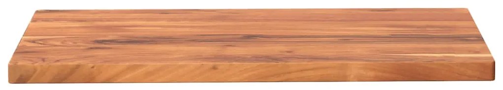 Tampo de mesa retangular 60x50x3,8 cm madeira de acácia maciça