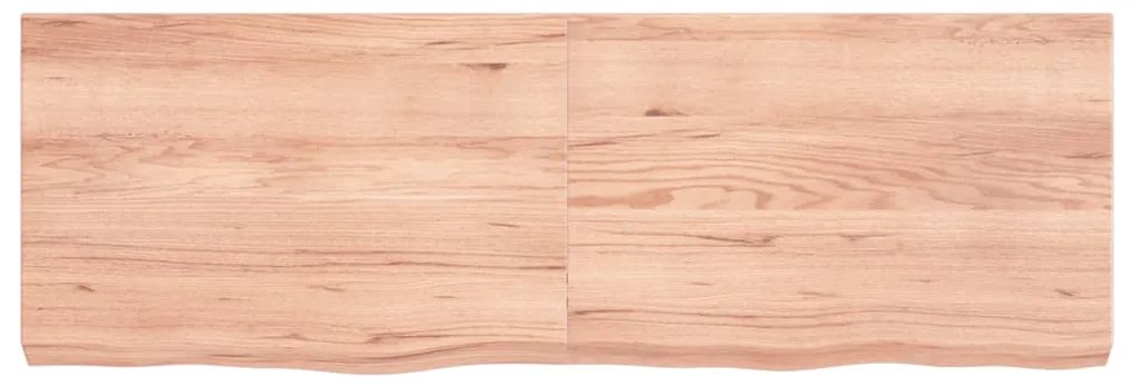 Tampo de mesa 120x40x(2-6) cm carvalho tratado castanho-claro