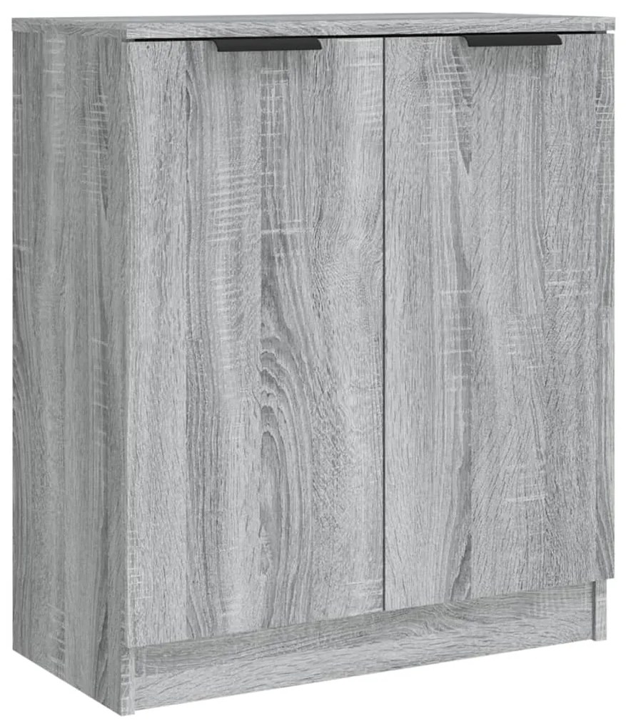Aparadores 2 pcs 60x30x70 cm madeira processada cinzento sonoma