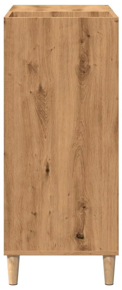 Armário discos 84,5x38x89cm deriv. madeira carvalho artisiano