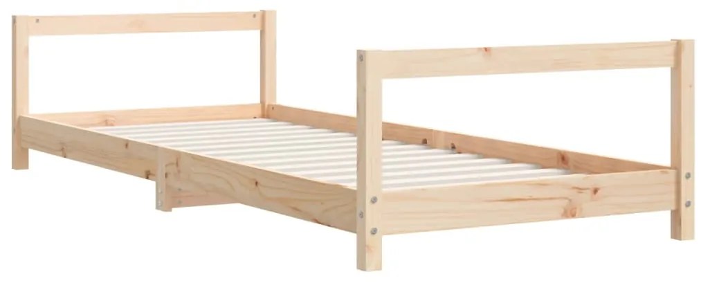 Estrutura de cama infantil 80x200 cm madeira de pinho maciça