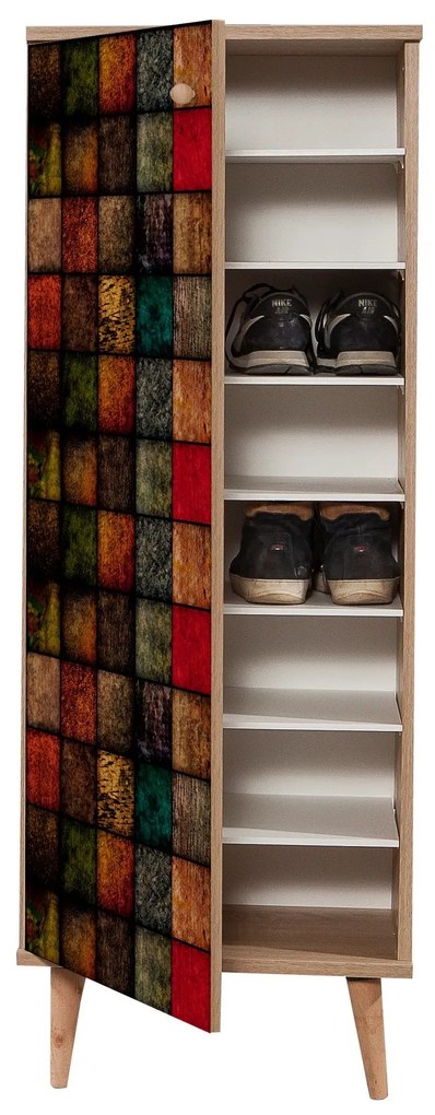Armário de Calçado Filinta – Carvalho Sonoma – 50 cm x 135 cm x 38 cm
