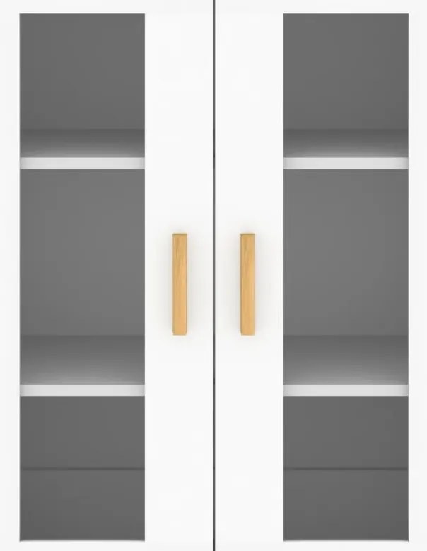 Móveis de parede 2 pcs derivados de madeira branco