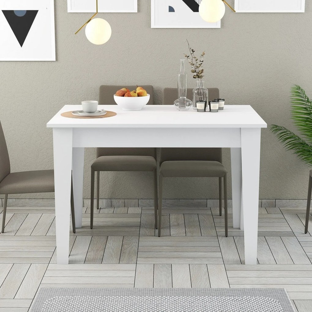 Mesa de Cozinha Kiev – Branco – 110x75x72 cm
