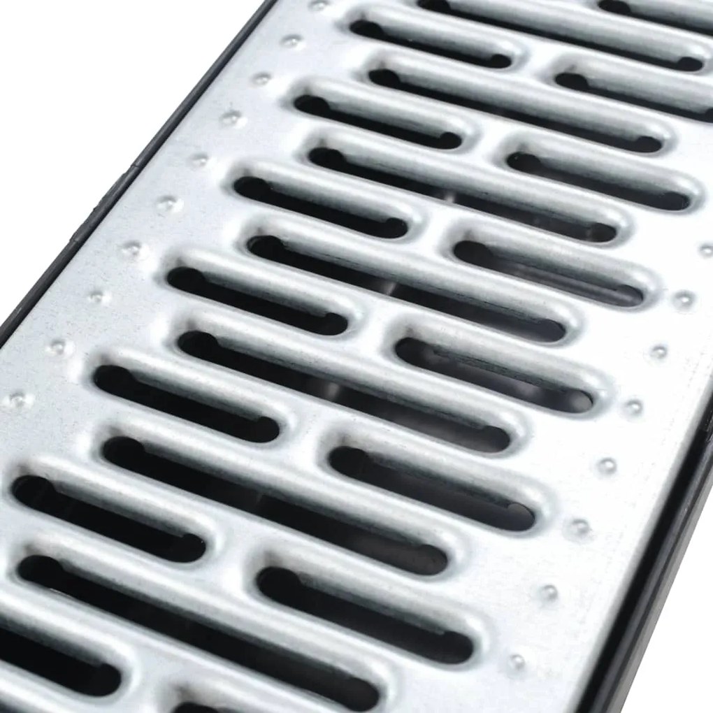Canais de drenagem 6 pcs aço galvanizado 6 m
