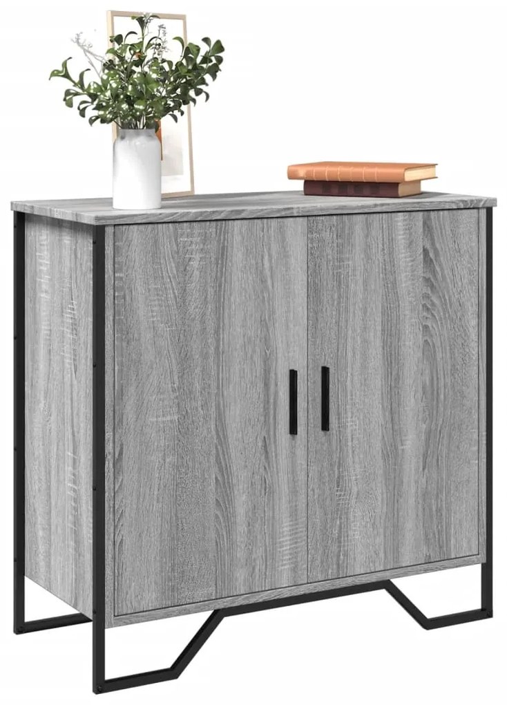 Aparador 78x35,5x74,5 cm derivados de madeira cinzento sonoma