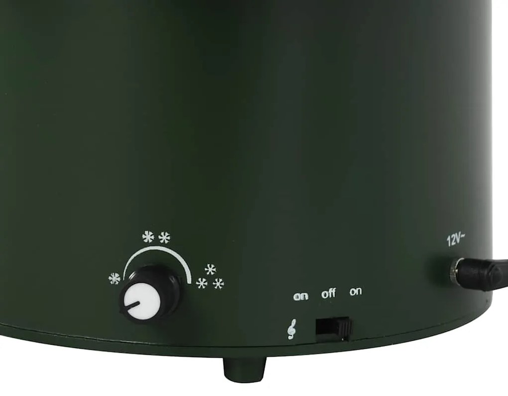 Árvore de Natal com neve base formato guarda-chuva 75 cm verde