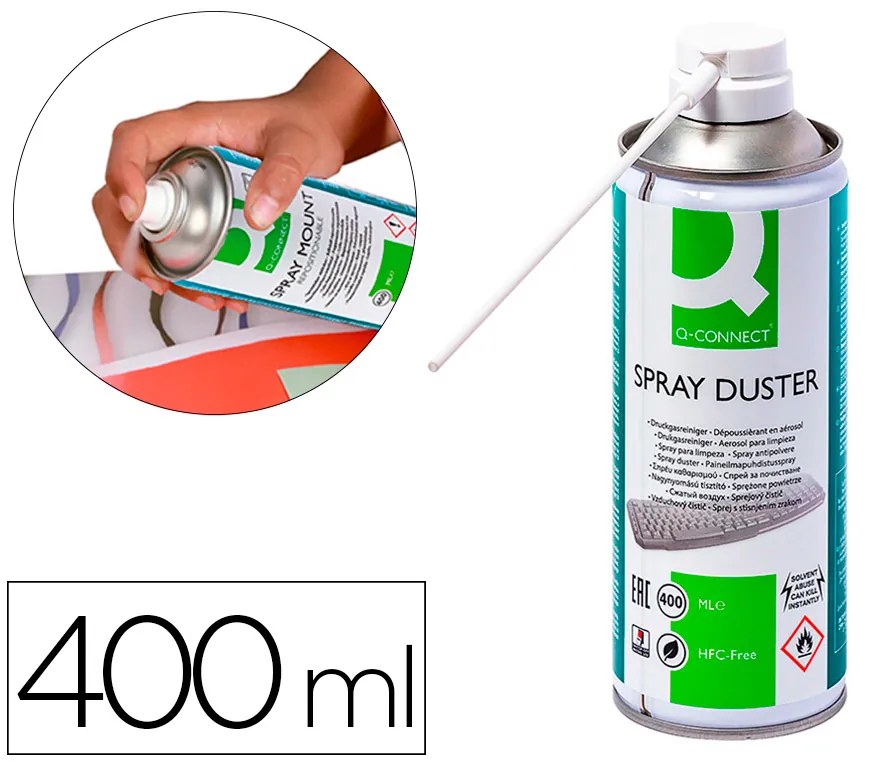 Ar de Pressão Q-Connect para Limpeza Geral 400 Ml