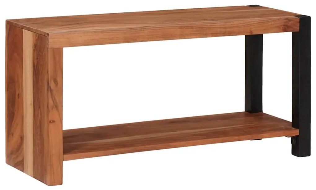 vidaXL Estante Castanho 80 x 30 x 40 cm Madeira Sólida de Acácia