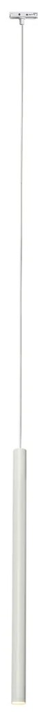 Sistema de iluminação de trilho moderno com 5 luzes pendentes branco 1-fase - Iconic Frini Moderno