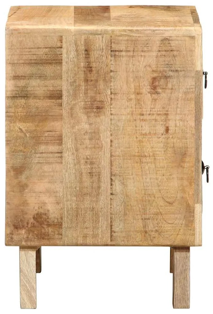 Mesas de cabeceira 2 pcs 40x32x46 cm mangueira áspera maciça