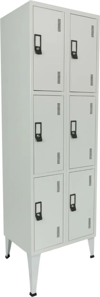 Cacifos Metálico Duplo 6 Cacifos 1900x600x500 mm Standard