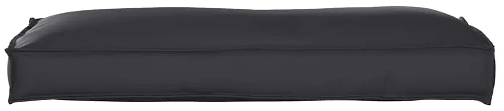 Almofada de Palete para Encosto Preta 120x40x12 cm em Tecido Oxford