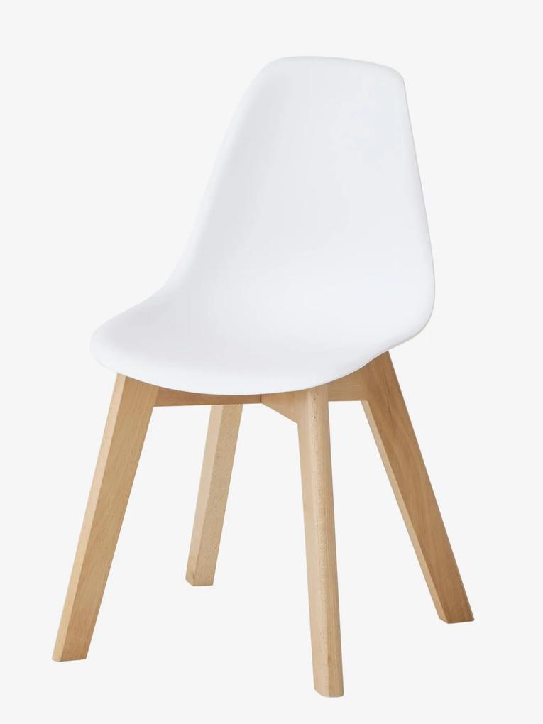 Cadeira Escandinava, especial infantário, alt. do assento 31,5 cm branco claro liso