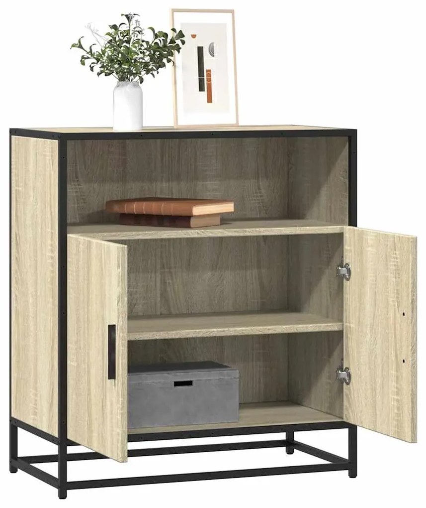 vidaXL Aparador 68x35x76 cm deriv. de madeira carvalho sonoma