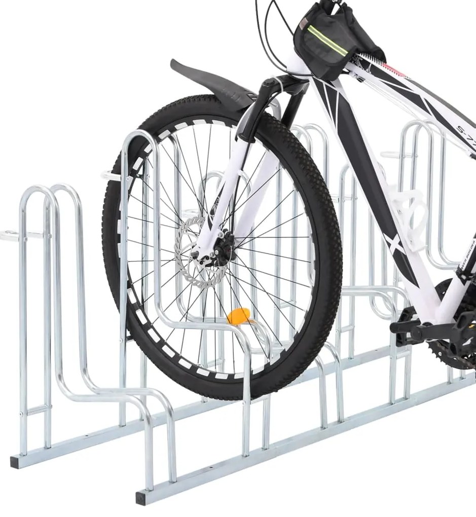 Suporte independente para 6 bicicletas aço galvanizado