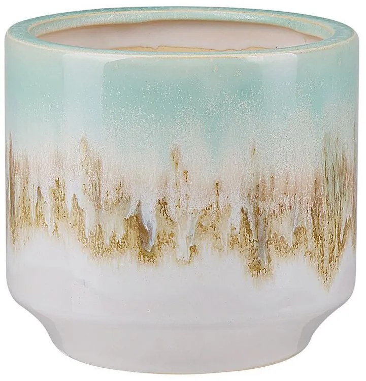 Vaso de cerâmica grés multicolor 15 cm CYME Beliani