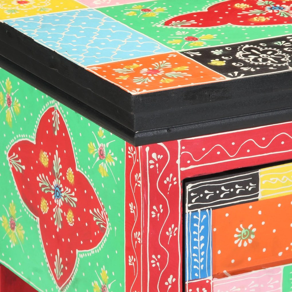 Mesa de Consola vidaXL com Gavetas Multicolorida em Madeira Engenharia