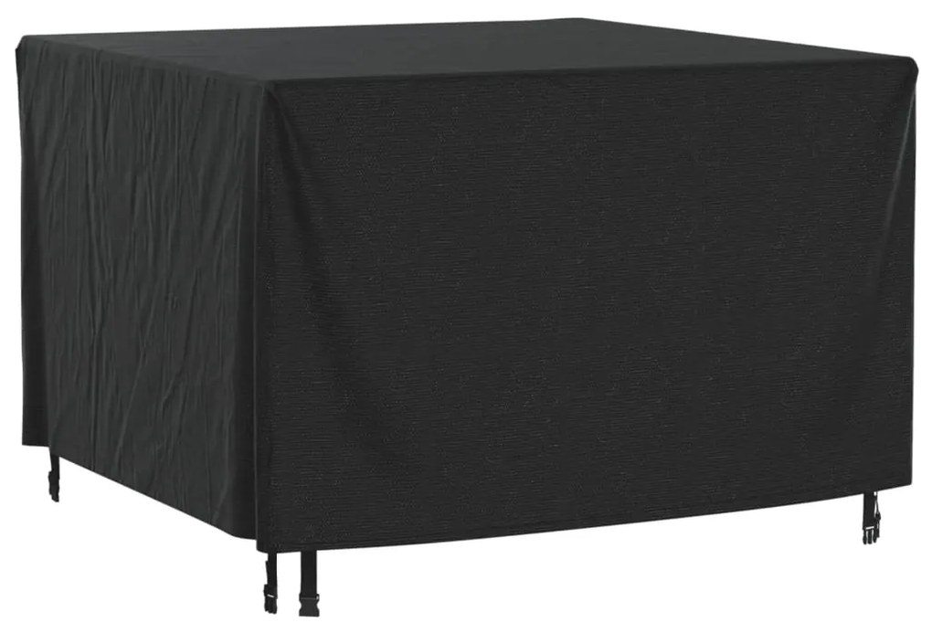 Capas móveis de jardim 2pcs 135x135x90cm impermeável 420D preto