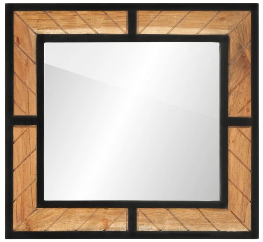 Espelho de casa de banho 60x1x55 cm madeira de acácia maciça